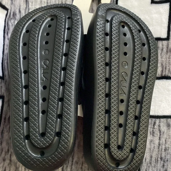 CALIA Womens Molded Slides Black - Picture 2 of 4